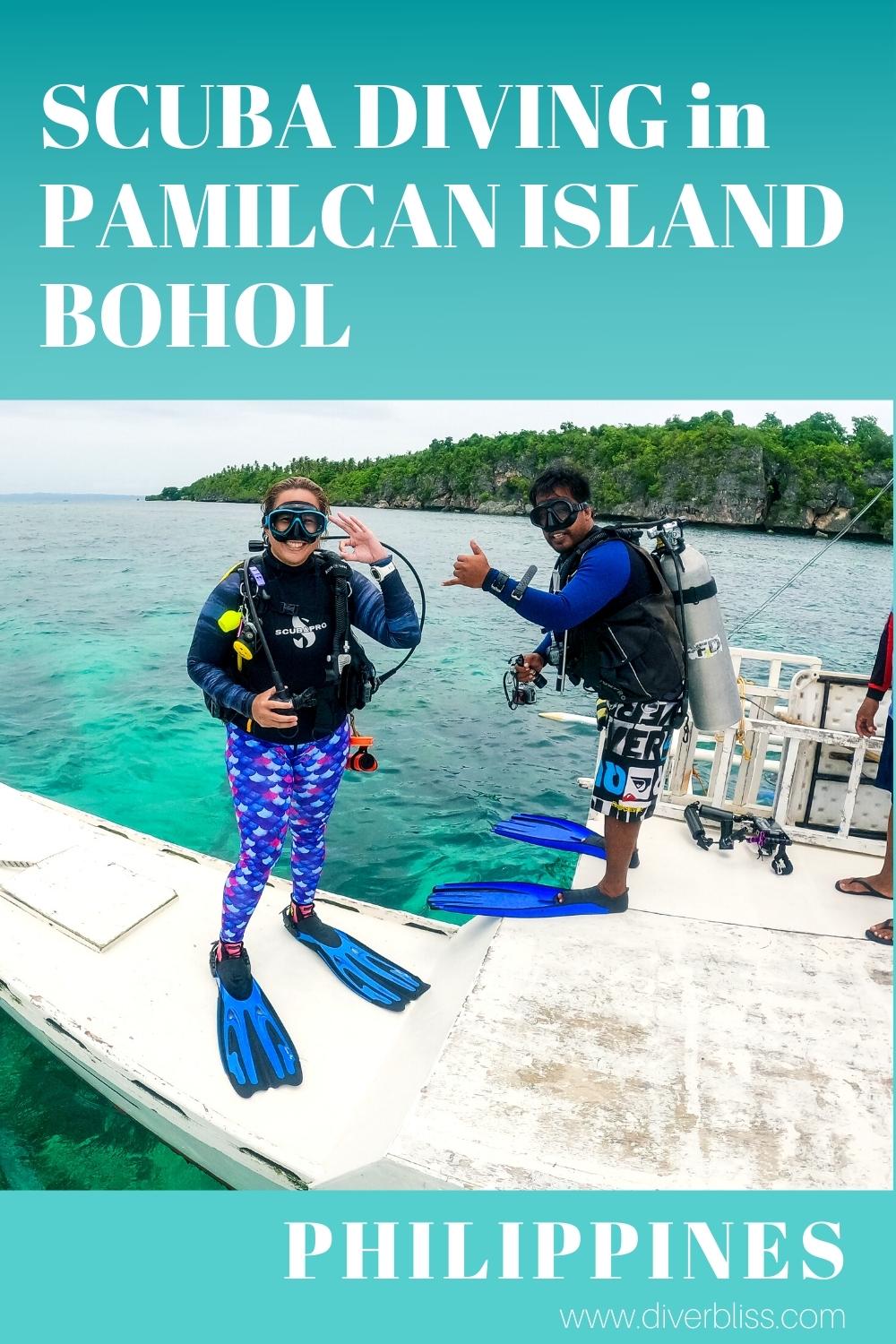 scuba diving in pamilacan island bohol philippines
