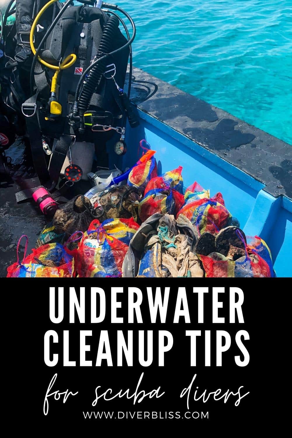 underwater cleanup tips for scuba divers