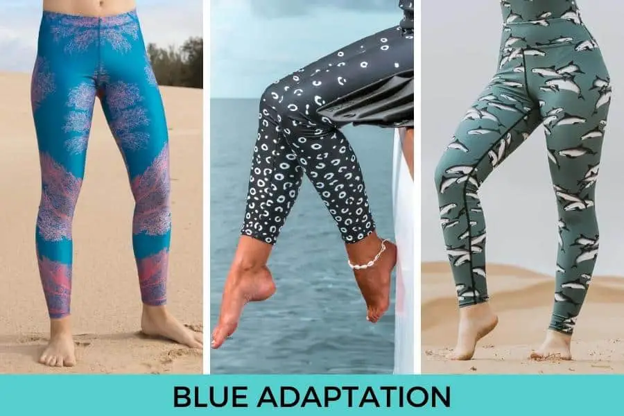 Featured Blue Adaptation Dive Compression Leggings:
Coral reef sea fan compression leggings
Spotted eagle ray hi-rise leggings
Save the vaquita hi-rise leggings