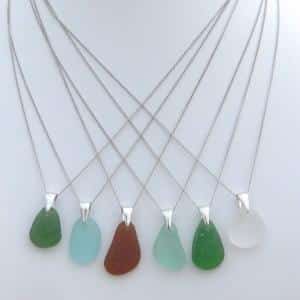 Unique Sea Glass Necklace by Lita Sea Glass Jewelry