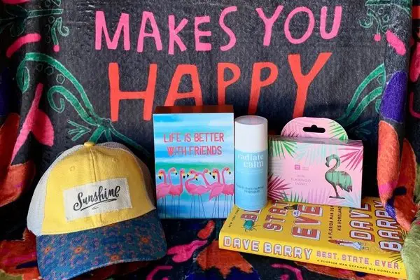 The Happy Glamper subscription box for the outdoor diva.