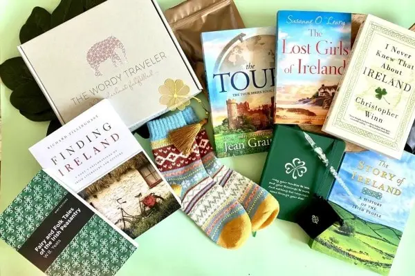 The Wordy Traveler Book subscription box for travelers
