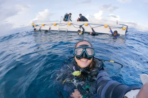 Resolute dive boat selfie