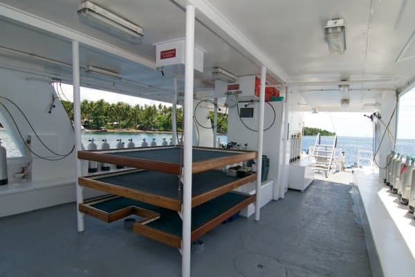 Dive Deck in PY Atlantis Azores Liveaboard