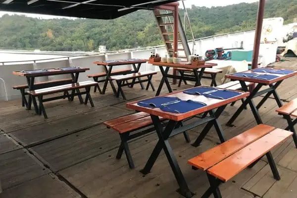 Dining area in M/V Resolute Liveaboard