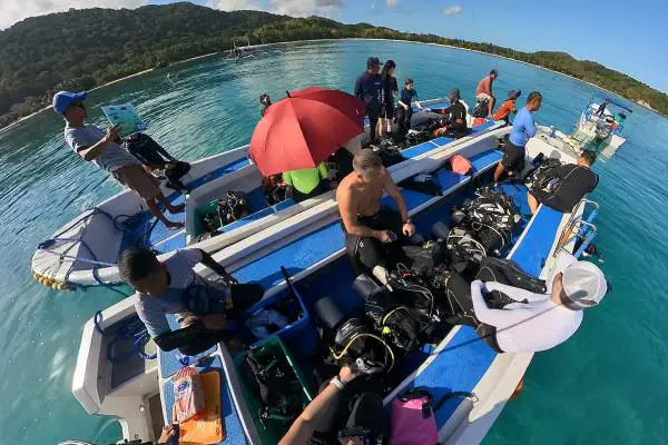 diving with dugongs in Calauit