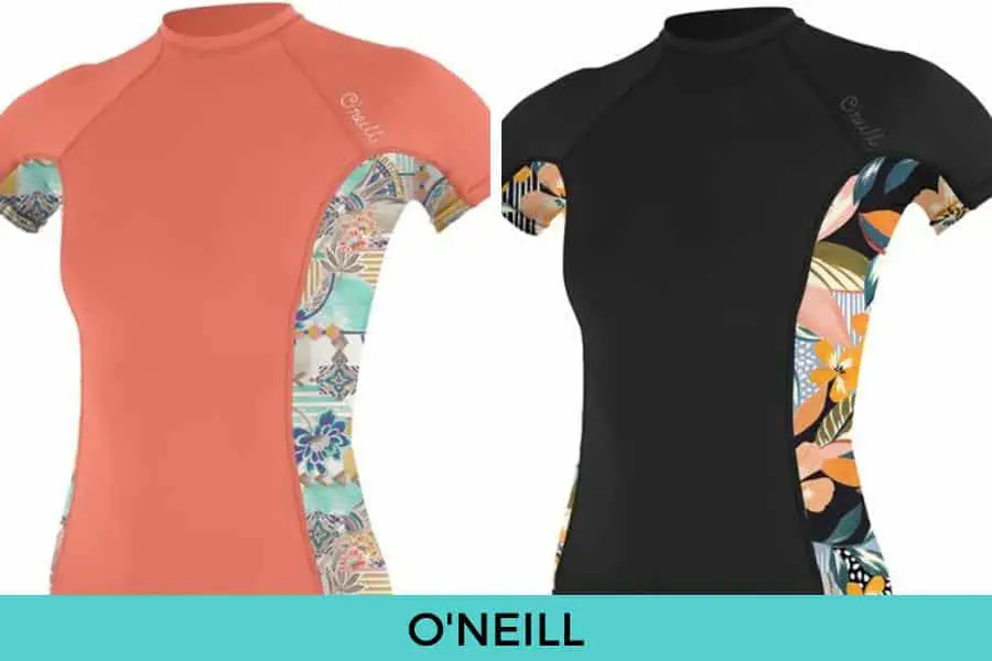 O'Neill short sleeve rash guard for women