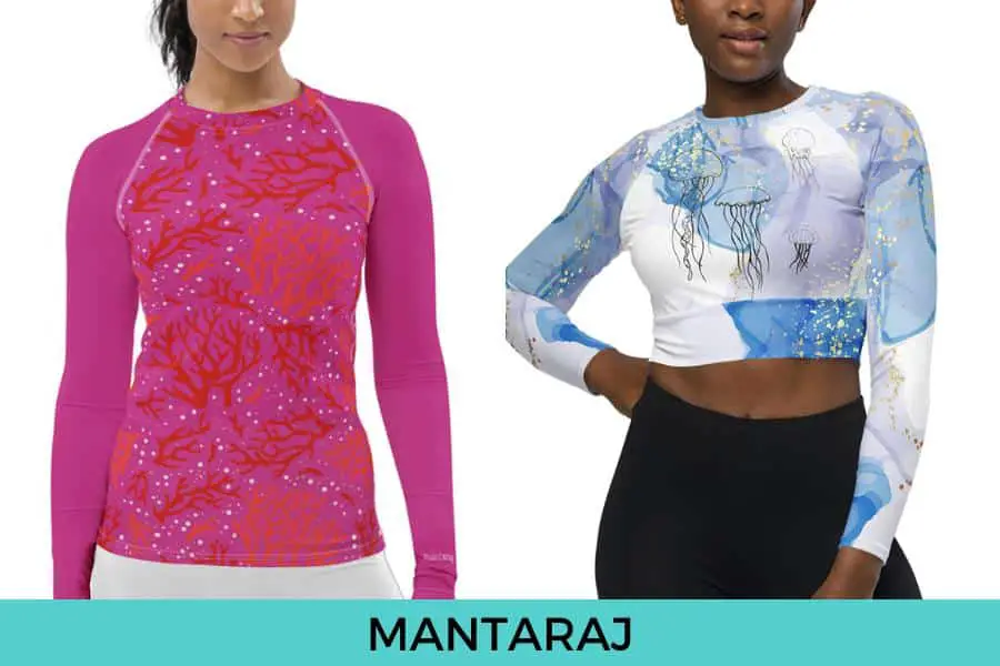 Mantaraj rash guard for women