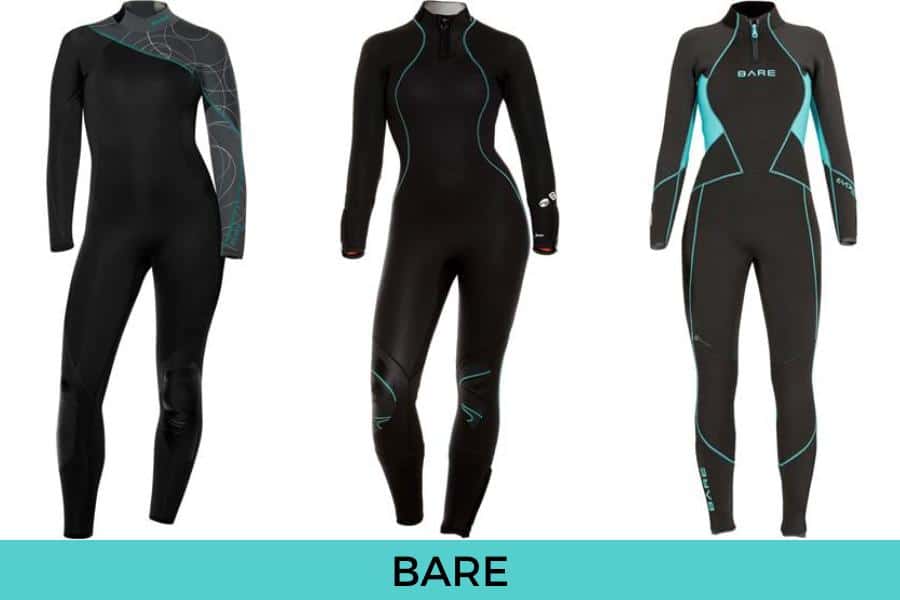 Bare scuba wetsuit for women