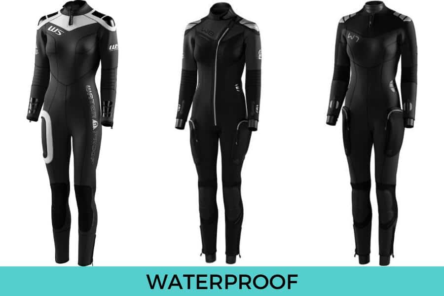 Waterproof scuba diving wetsuit for women