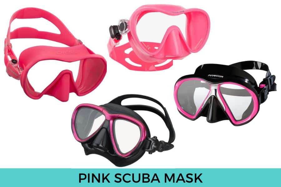 pink scuba masks