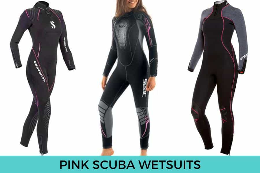 pink scuba wetsuits