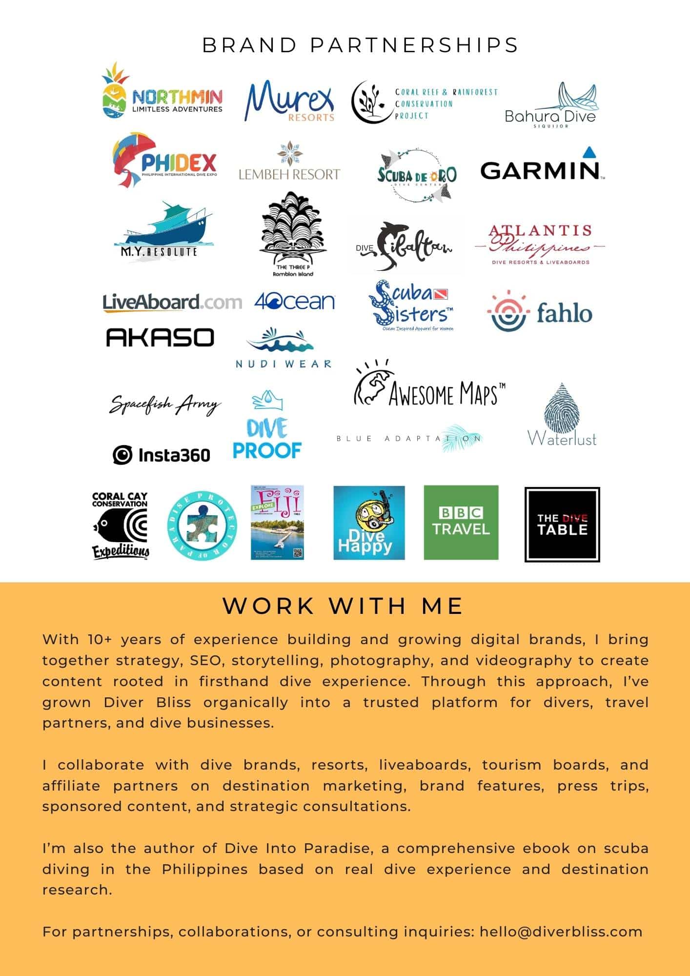 Work With Me 2 DIVER BLISS MEDIA KIT 2026 b
